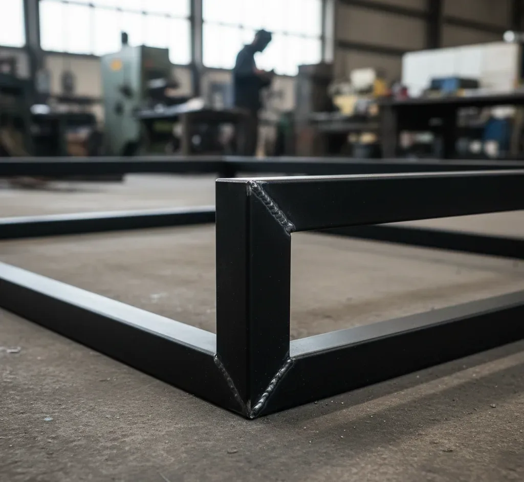 Metal furniture frame used in modern furniture manufacturing in Pakistan