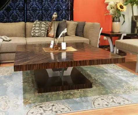 modern sofa set design in Pakistan with wooden center table and stylish living room furniture