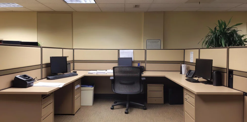 Office workstations in Pakistan with cubicle desks and modular office furniture