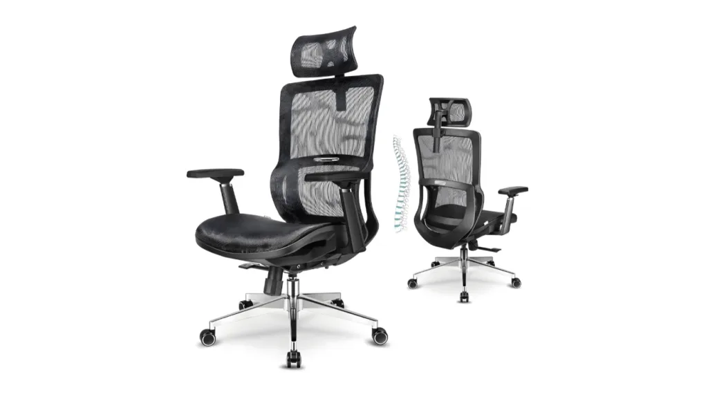 ergonomic mesh revolving chairs for office work
