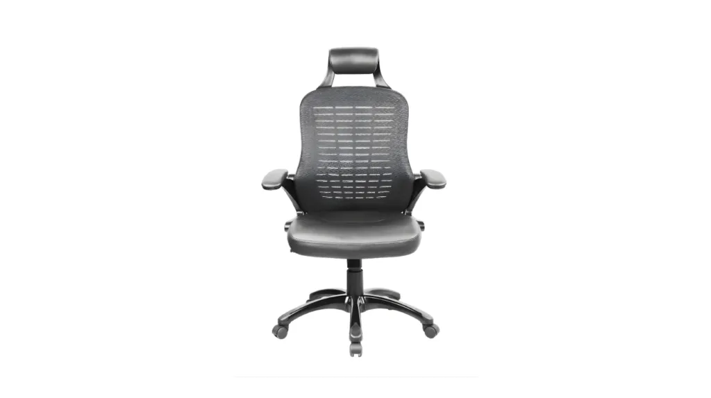 mesh back office revolving chair with ergonomic support